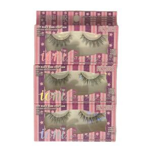 (3 Sets) ioni Lash Fair FUN HOUSE 3D Faux Mink Lashes Handmade Soft Black